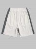 Colorblock Textured Short Sleeves T-shirt and Shorts Athletic Set -  