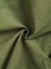 Flap Pocket Side Drawstring Parachute Cargo Pants -  