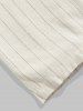 Beading Drawstring Vertical Striped Vacation Pants -  