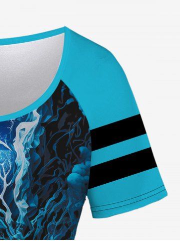 Gothic Skull Print Short Sleeve T-Shirt