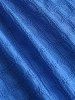 T-shirt Grande Taille à Volant à Manches Papillon - Bleu L | US 12