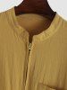 Combinaison Cargo Zippée en Couleur Unie - Jaune 2XL