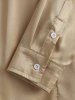 Silky Satin Long Sleeves Shirt -  