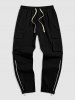 Side Zip Design Multi-pockets Streetwear Cargo Pants -  