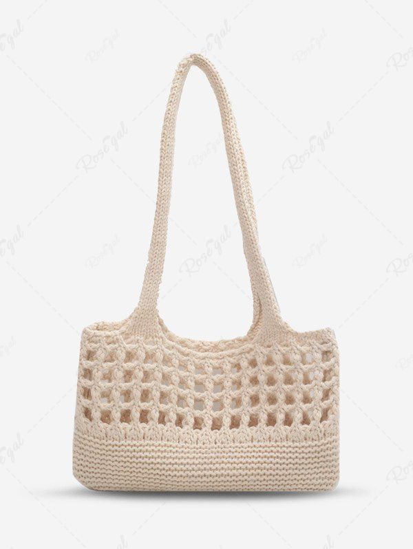 New Hollow Out Cotton Rope Braid Shoulder Bag  