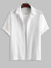 See-through Hollow Out Beach Shirt -  