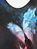 Plus Size & Curve Butterfly Splatter Paint Cami Top (Adjustable Straps) -  