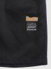 Short de Base Décontracté Design de Patch - Noir XL