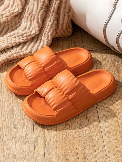 Outfit Minimalist Couple Puff Cloud Slides Slippers  