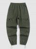 Streetwear Toggle Drawstring Multi-pockets Cargo Pants -  