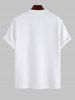 NO TEARS Letter Embroidered Textured Short Sleeves T-shirt -  