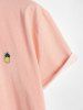 Heat Sensitive Color Shifting Pineapple Patched Design Short Sleeves T-shirt -  