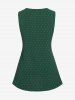 Plus Size Crisscross Lace Trim Tank Top -  