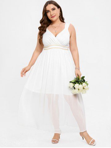 Rosegal white dresses top