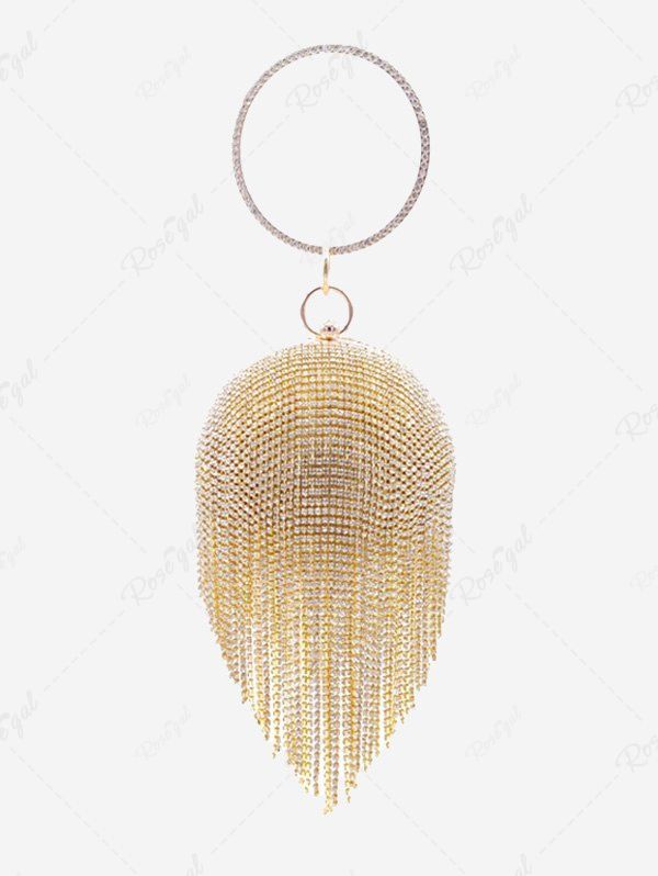 Store Ball Shape Rhinestones Minaudière Clutches Evening Party Bag  