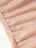 Cowl Neck Draped Cold Shoulder Ruched Chain Embellishment Cut Out Heather T Shirt -  