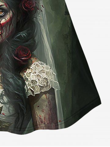 Gothic Flower Blood Bride Print Cami Top (Adjustable Shoulder Strap)