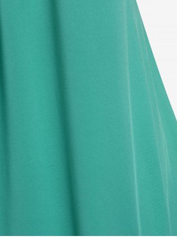 Plus Size Lace Trim Ruched Short Sleeve T-Shirt