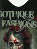 Gothic Flower Blood Bride Print Cami Top (Adjustable Shoulder Strap) -  