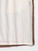 Two Tone Textured Casual Shorts -  