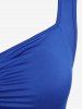 Plus Size Layered Ruched Tank Top -  
