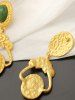 Vintage Faux Gemstone Drop Earrings -  