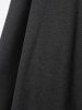 Plus Size Buckle Lace Up Plaid Skirt -  
