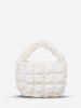 Quilted Puffer Ruched Cloud Shoulder Bag -  