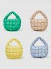 Quilted Puffer Ruched Cloud Shoulder Bag -  