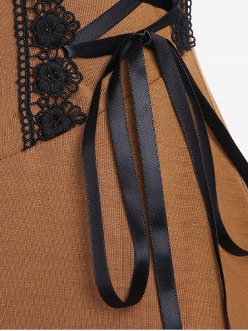 Gothic Lace-up Maxi Sleeveless Dress