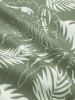 Tropical Leaves Printed Drawstring Vacation Shorts -  