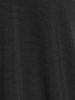Haut Gothique Panneau en Résille à Bretelle Bouclée en Cuir PU Transparente - Noir M | US 10