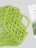 Hollow Out Handmade Braided Tassel Design Beach Tote Bag -  
