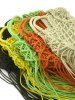 Hollow Out Handmade Braided Tassel Design Beach Tote Bag -  