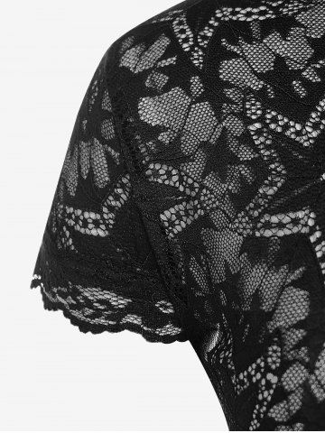 Gothic Star Lace Short Top