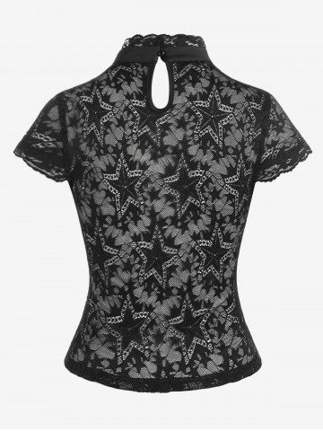 Gothic Star Lace Short Top