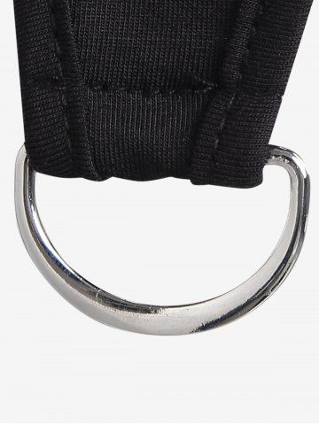 Gothic D-ring Gartered Cropped T-shirt