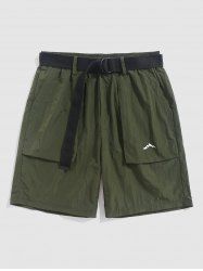 Mountain Pattern Casual Shorts -  