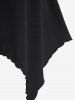 Gothic Handkerchief Hem Maxi Skirt -  