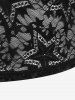 T-shirt Court Gothique Etoile en Dentelle - Noir 2X | US 18-20