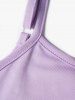 Plus Size Colorblock Plain High Waist A Line Mini Dress And Lace Tied Front Top Set -  