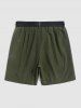 Mountain Pattern Casual Shorts -  