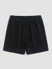 Chicago Letter Printed Sports Sweat Shorts -  