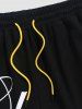 Chicago Letter Printed Sports Sweat Shorts -  