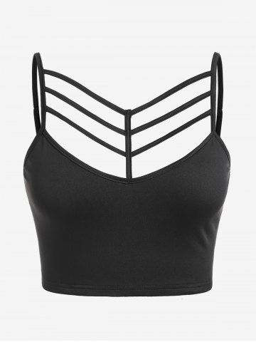 Gothic Strappy Camisole and Sheer Lace Top Set