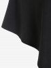 Cape à Capuche Asymétrique Gothique - Noir 4X | US 26-28