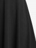 Robe Gothique Ligne A à Bretelle à Lacets - Noir 4X | US 26-28