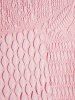 Solid Color O Ring Crisscross Hollow Out Long Tank Top -  