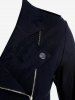 Plus Size Multi-zip Short Jacket -  