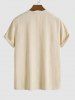 Jacquard Towel Cloth Textured Short Sleeves T-shirt -  